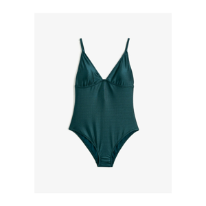 Koton Swimsuit - Green - Plain