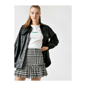 Koton Crowbar Patterned Mini Skirt