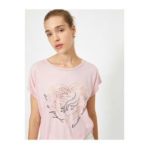 Koton Women's Powder Printed T-Shirt