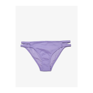 Koton Women's Purple Low Waist Bikini Bottom