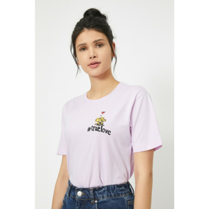 Koton T-Shirt - Purple - Regular