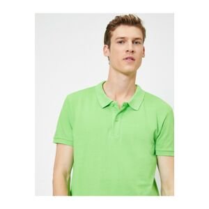 Koton Men's Pistachio Green Polo Neck T-Shirt