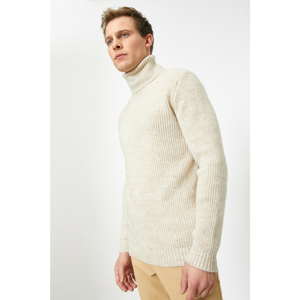 Koton Men's Ecru Neck Sweater