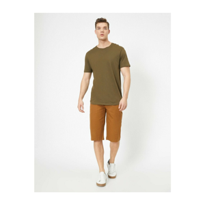 Koton Men's Brown Pocket Detailed Shorts