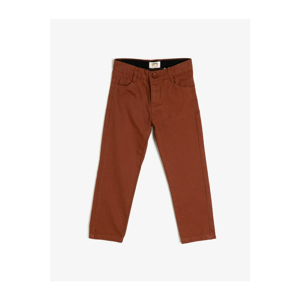 Koton Boy Red Cotton Pocket Trousers