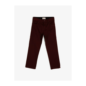 Koton Boy Claret Red Pocket Trousers