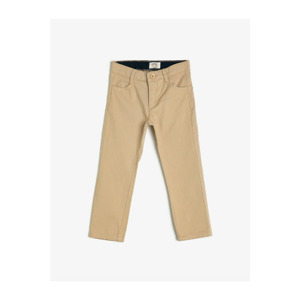 Koton Boy Beige Cotton Pocket Trousers