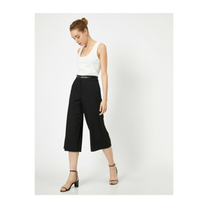 Koton Pants - Black - Wide leg