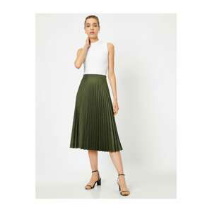 Koton Pleated Midi Skirt