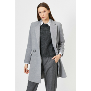 Koton Women Gray Pocket Detailed Coat