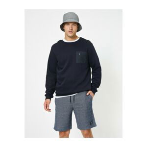 Koton Shorts - Navy blue - Normal Waist