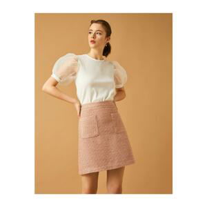 Koton Tweed A Cut Skirt