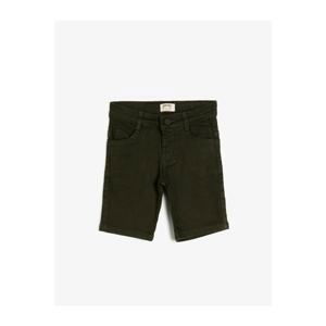 Koton Boy Green Normal Waist Pocket Detailed Shorts