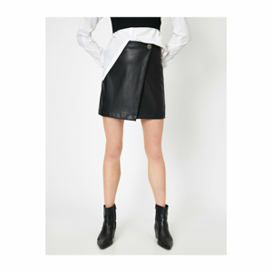 Koton Faux Leather Mini Skirt