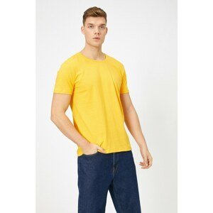 Koton Crew Neck 100% Cotton Slim Fit Basic T-Shirt