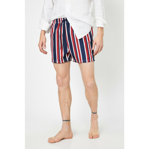 Koton Men's Red Striped Swim Shorts