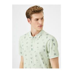 Koton Polo T-shirt - Green - Slim fit