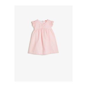 Koton Girl's Pink Striped Dress