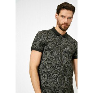 Koton Men's Gray Patterned T-Shirt