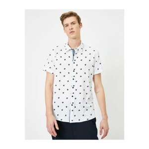 Koton Leaf Pattern Men's Shirt