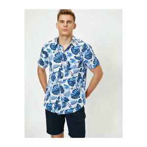 Koton Short Sleeve Patterned Shirt