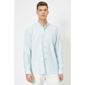 Koton Men's Blue Striped Shirt