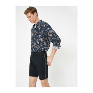 Koton Pocket Detail So Strip Slim Fit Shorts