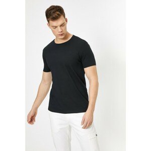 Koton Crew Neck Lycra Flexible Fabric Super Slim Fit T-shirt