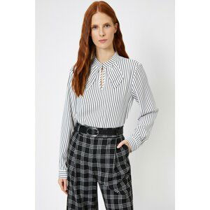 Koton Long Sleeve Striped Blouse