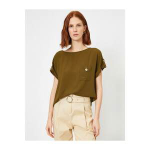 Koton Women Green Button Detailed Blouse