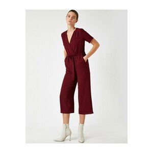 Koton Women's Claret Red Overalls