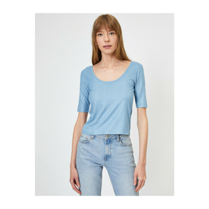 Koton T-Shirt - Blue - Slim fit