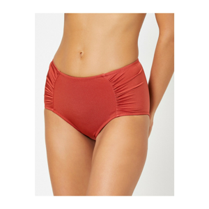 Koton Women's Red Pleated Bikini Bottoms