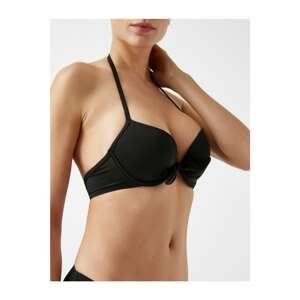 Koton Women's Black Maximiser Bikini Top
