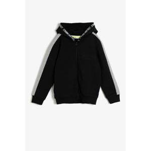 Koton Boy Black Hooded Sweatshirt