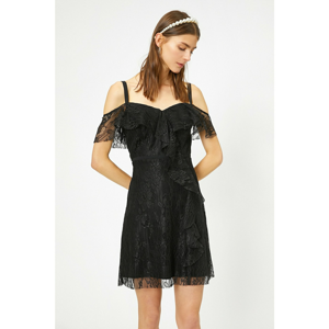 Koton Lace Detailed Dress Evening Dress