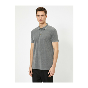 Koton Men's Gray Polo Neck T-Shirt