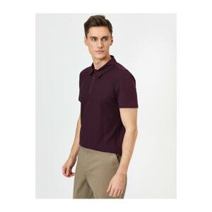 Koton Men's Purple Polo T-shirt
