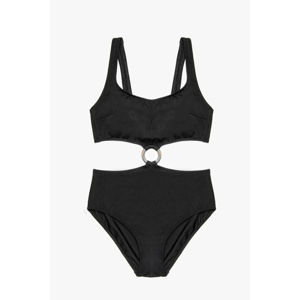 Koton Women's Black Ring Detail Swimsuit