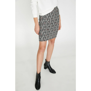 Koton Women Black Patterned Skirt