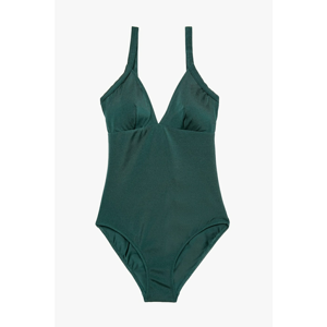 Koton Women's Green Straight Swimsuit