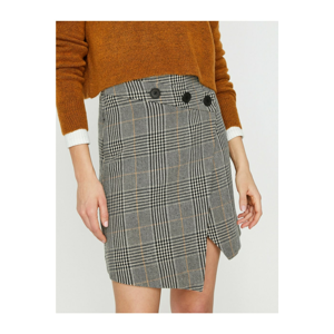 Koton Women Brown Button Detailed Skirt