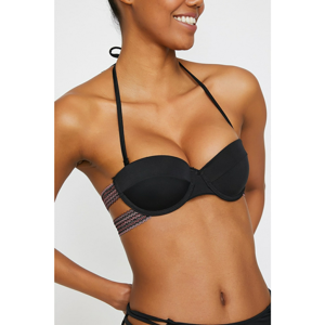 Koton Women's Black Extra-Padded Bikini Top