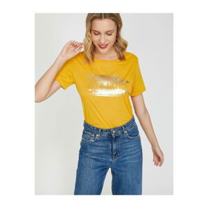 Koton Woman Yellow T-Shirt