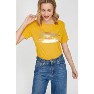 Koton Woman Yellow T-Shirt