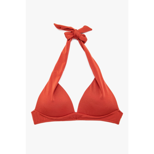 Koton Women's Red Plain Bikini Top