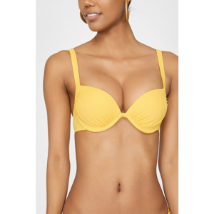 Koton Women's Yellow Plain Bikini Top