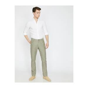 Koton Men's Green Pocket Detailed Trousers
