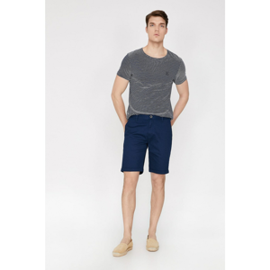 Koton Men's Navy Normal Waist Pocket Detailed Shorts