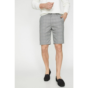 Koton Men's Gray Normal Waist Pocket Detailed Shorts